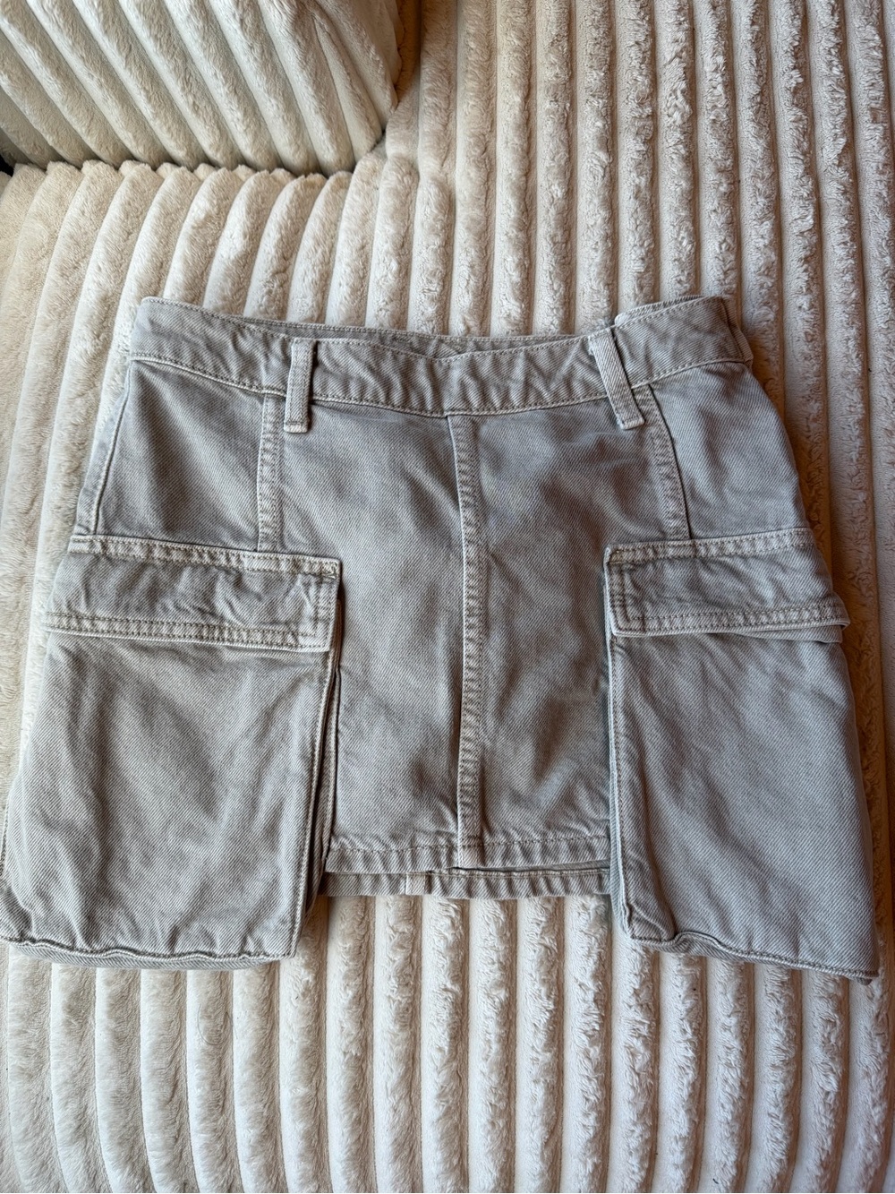 NWOT Womens Cargo Pocket Skirt - Taupe
